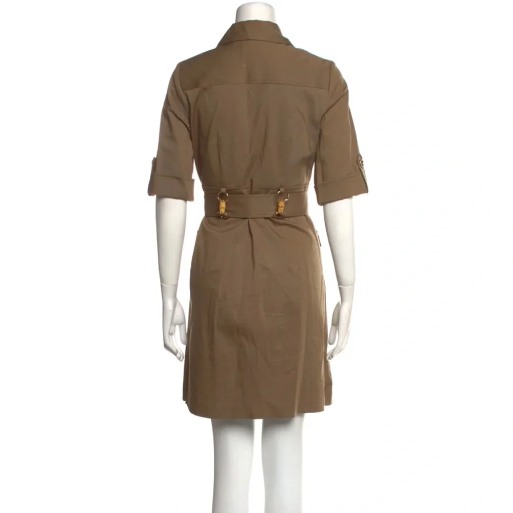 Milly Brown Utility Belted Dress - Picture 2 of 6